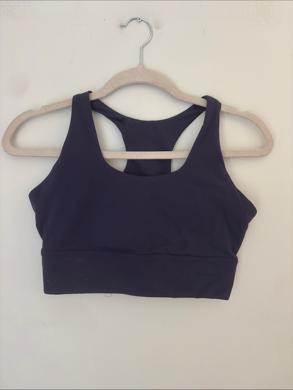 Everlane Atlantic Blue Perform Long Line Racerback Sports Bra